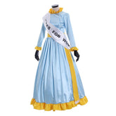 Halloweez Mrs. Banks Blue Ball Gown Costume | Timeless Movie Cosplay Dress for Events - Halloweez
